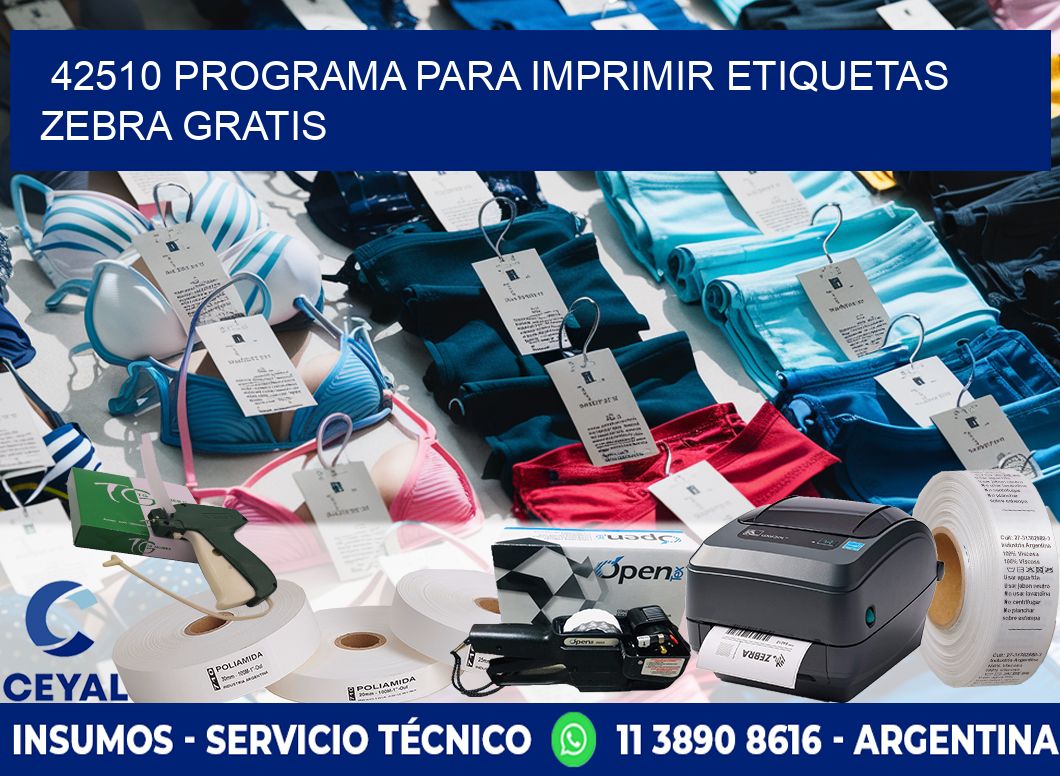 42510 Programa para imprimir etiquetas Zebra gratis