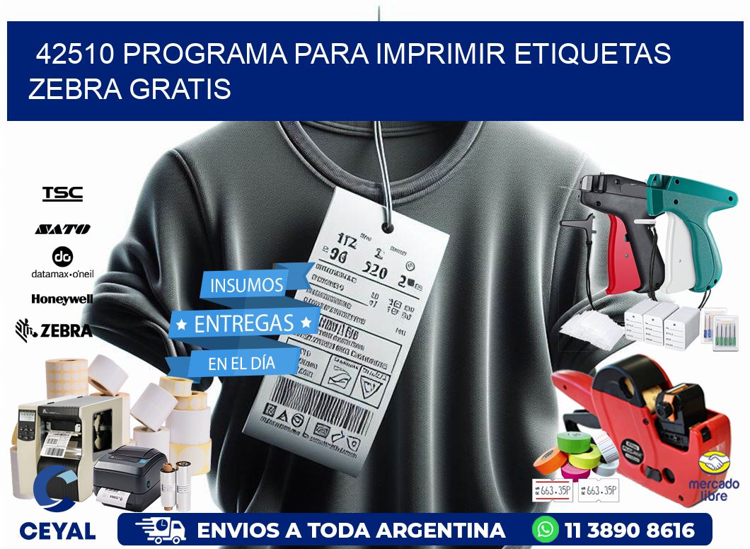 42510 Programa para imprimir etiquetas Zebra gratis