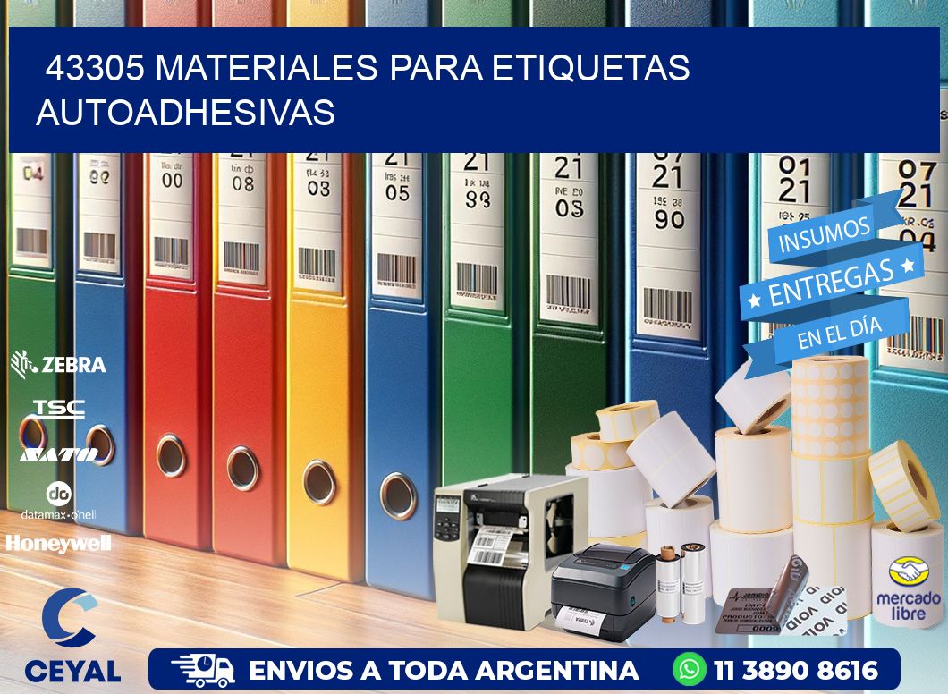 43305 materiales para etiquetas autoadhesivas