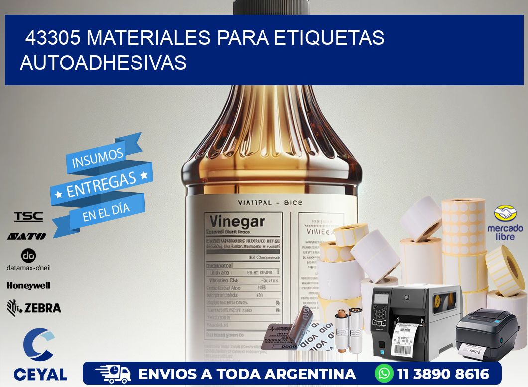 43305 materiales para etiquetas autoadhesivas