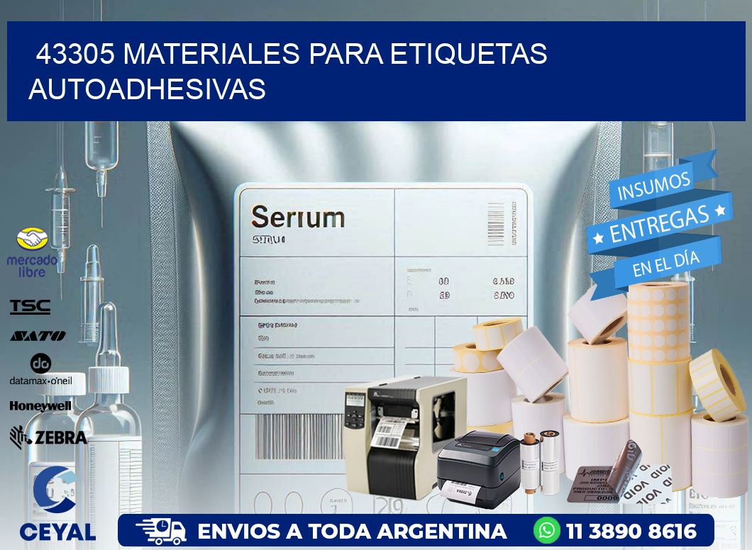 43305 materiales para etiquetas autoadhesivas