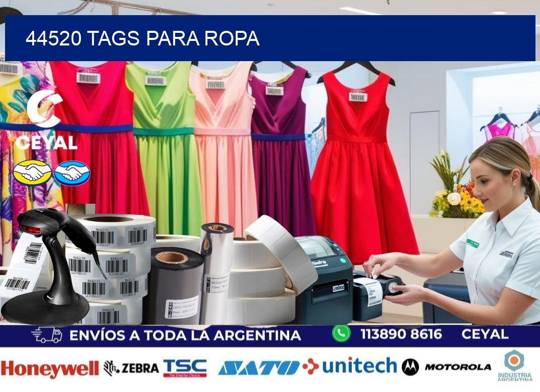 44520 Tags para ropa