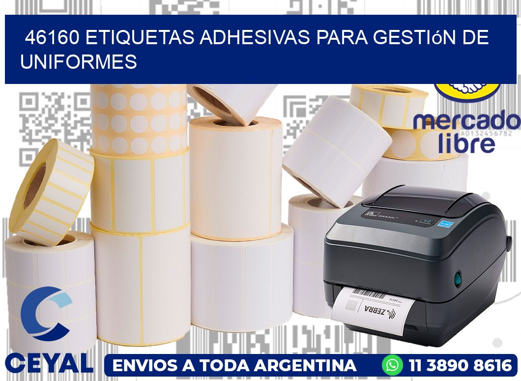 46160 Etiquetas adhesivas para gestión de uniformes
