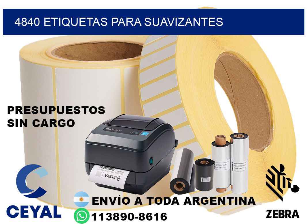 4840 Etiquetas para suavizantes