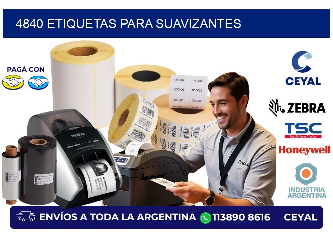 4840 Etiquetas para suavizantes