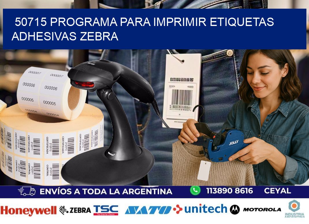 50715 Programa para imprimir etiquetas adhesivas zebra