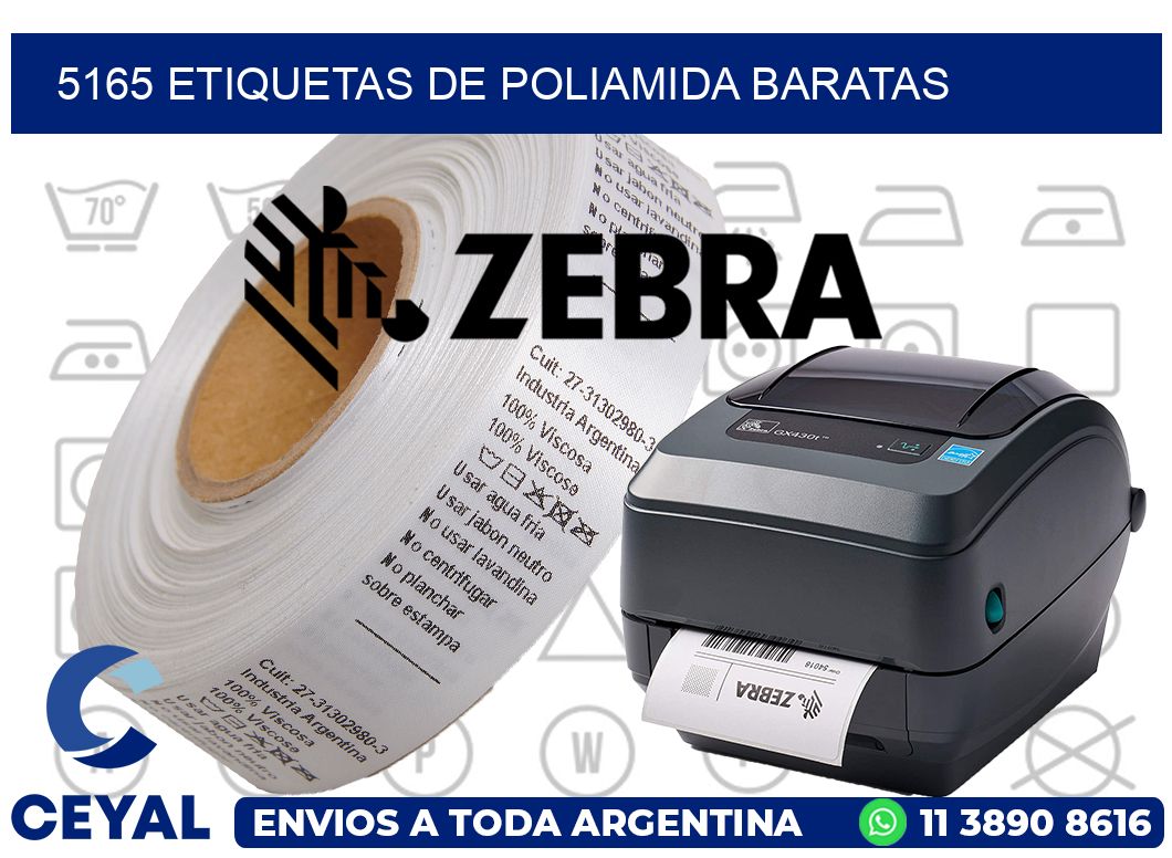 5165 etiquetas de poliamida baratas