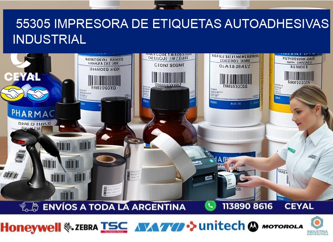 55305 Impresora de etiquetas autoadhesivas industrial