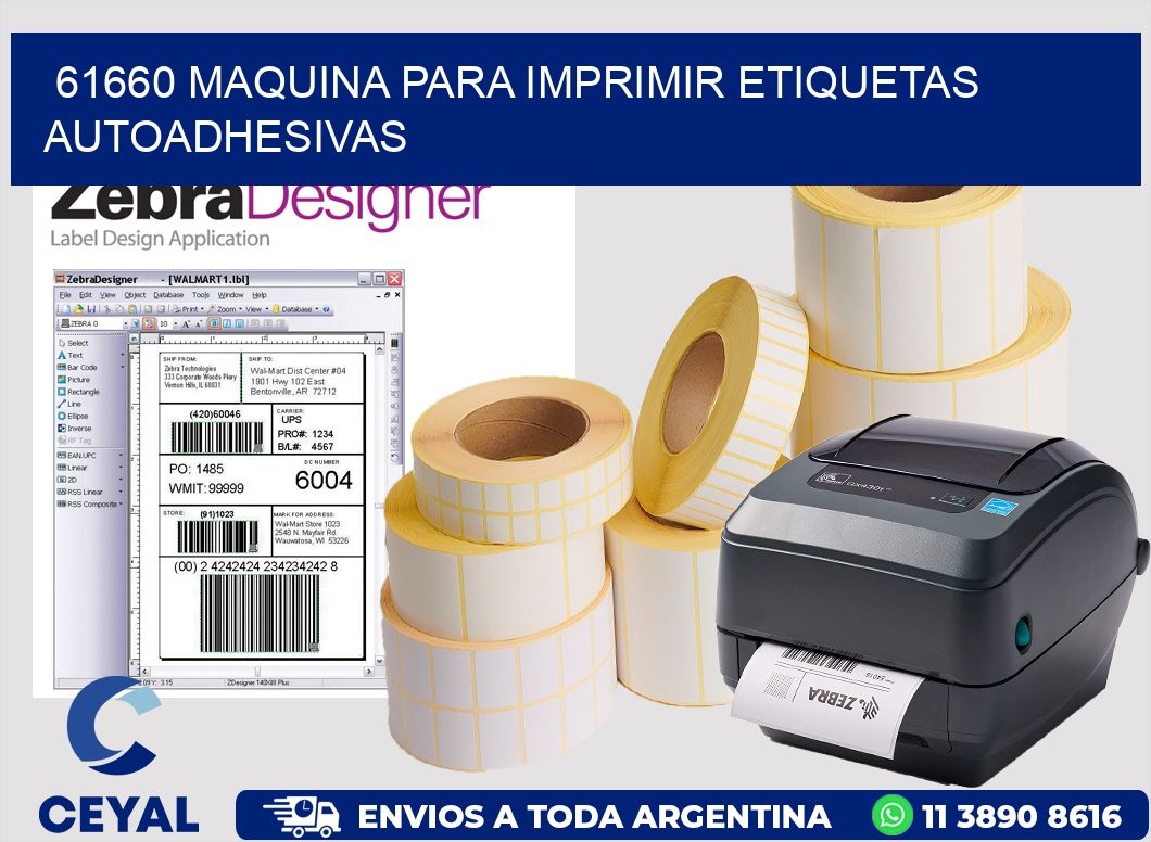 61660 maquina para imprimir etiquetas autoadhesivas