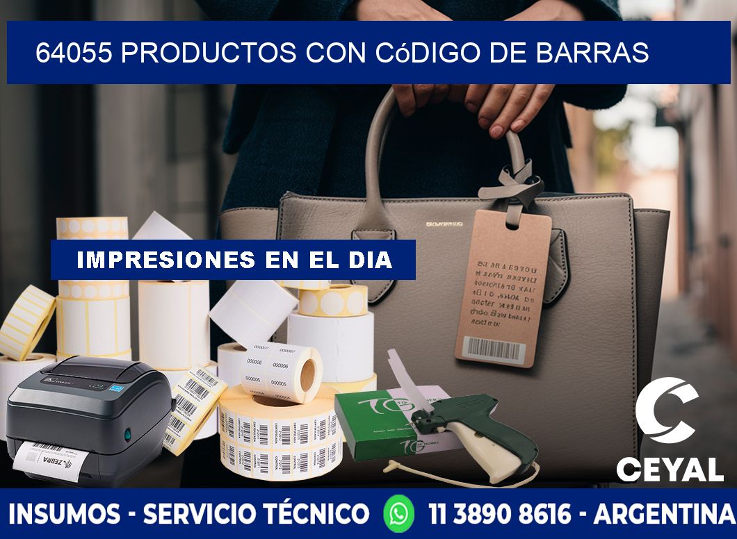 64055 Productos con código de barras