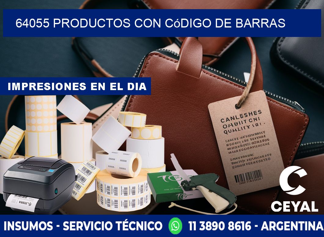 64055 Productos con código de barras