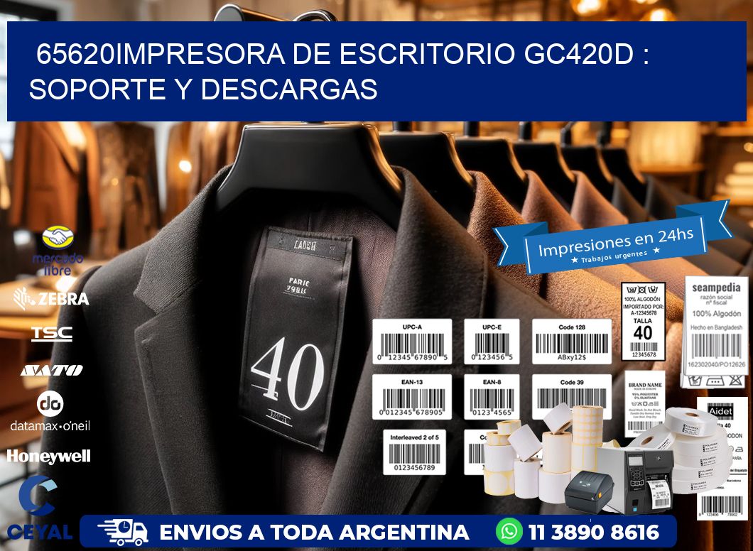 65620impresora de escritorio GC420d : Soporte y descargas