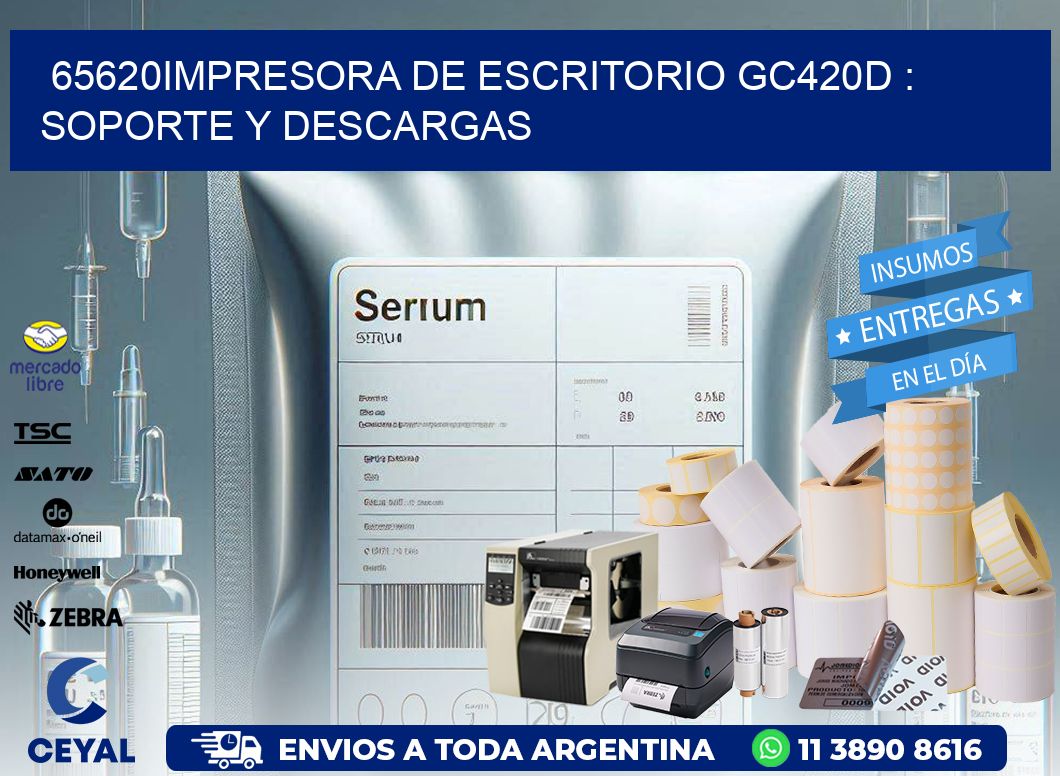 65620impresora de escritorio GC420d : Soporte y descargas