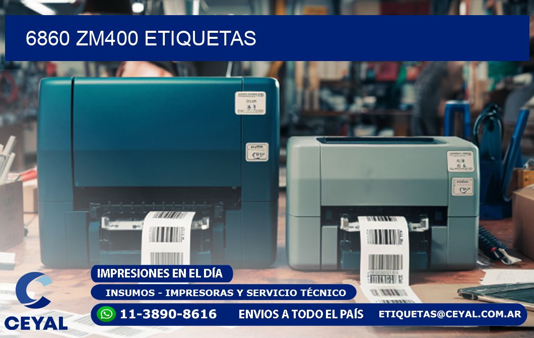 6860 ZM400 etiquetas