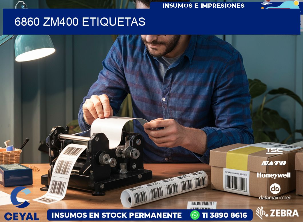 6860 ZM400 etiquetas