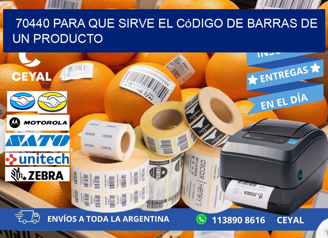 70440 Para que sirve el código de barras de un producto