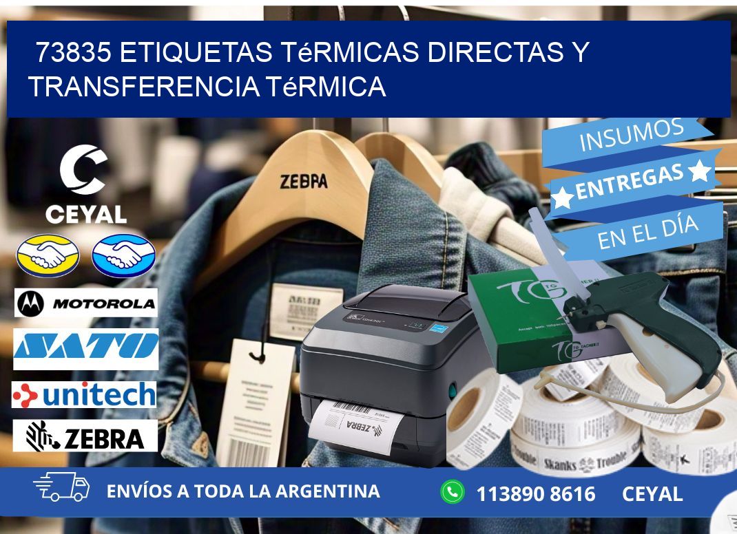 73835 etiquetas térmicas directas y transferencia térmica