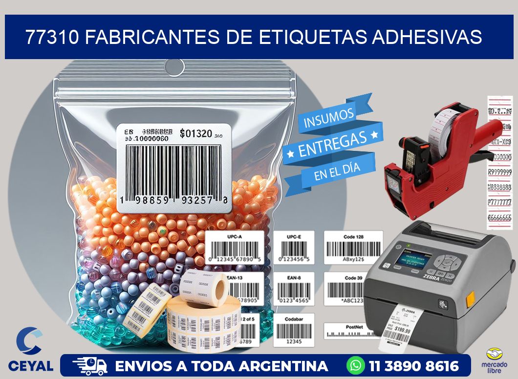 77310 Fabricantes de etiquetas adhesivas