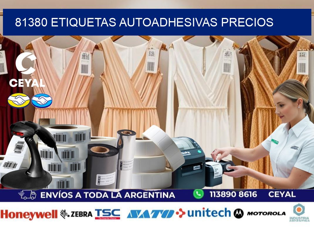 81380 Etiquetas autoadhesivas precios