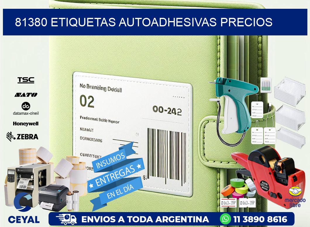 81380 Etiquetas autoadhesivas precios