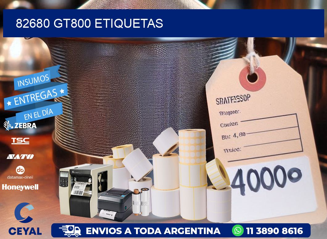 82680 GT800 etiquetas
