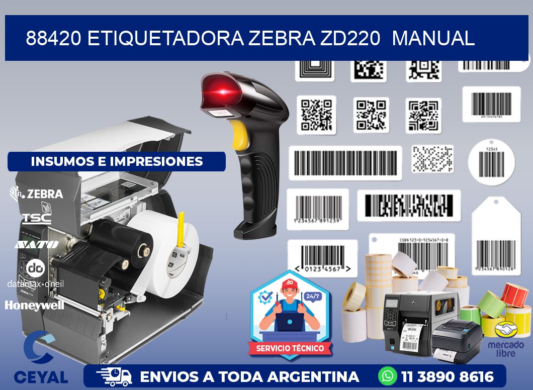 88420 Etiquetadora Zebra ZD220 manual