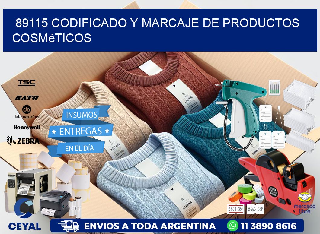 89115 codificado y marcaje de productos cosméticos