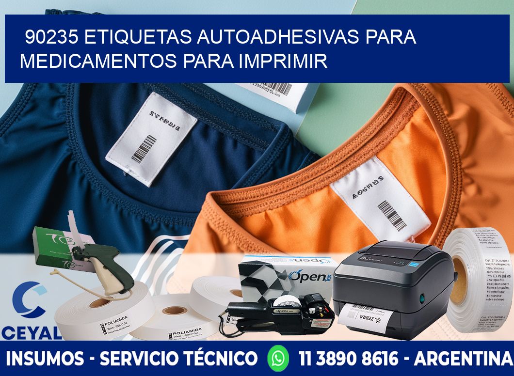 90235 Etiquetas autoadhesivas para medicamentos para imprimir