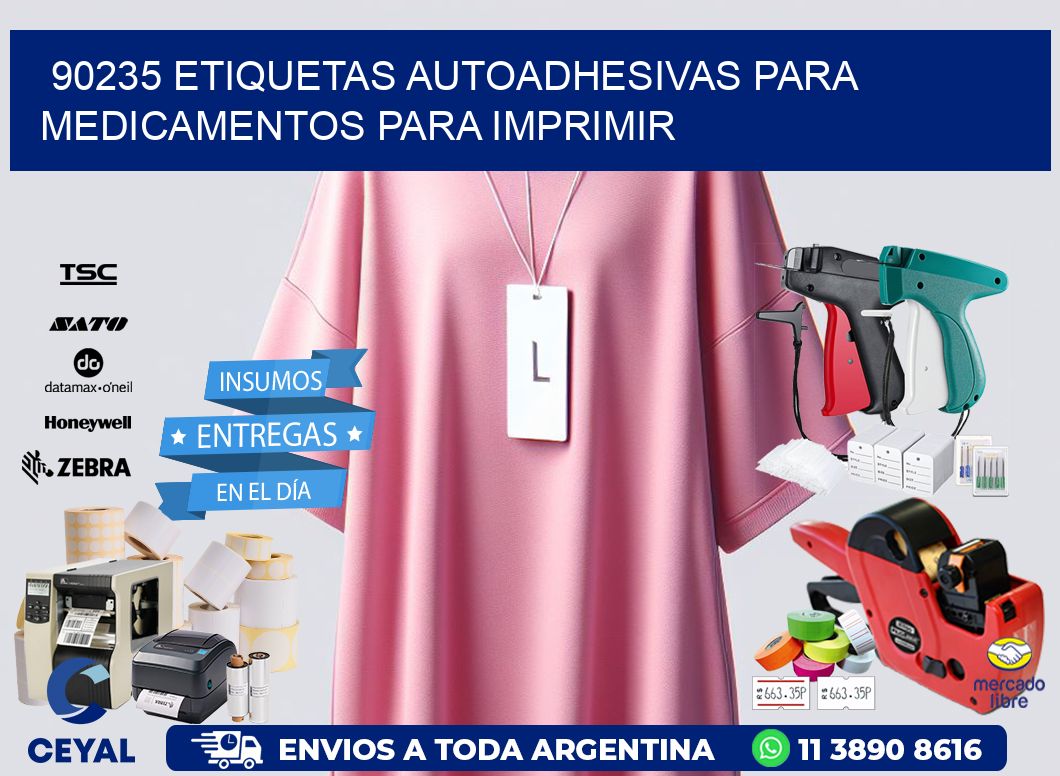 90235 Etiquetas autoadhesivas para medicamentos para imprimir