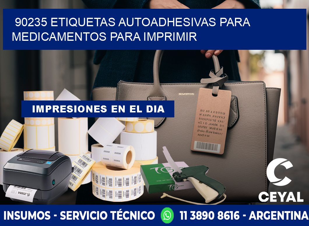 90235 Etiquetas autoadhesivas para medicamentos para imprimir