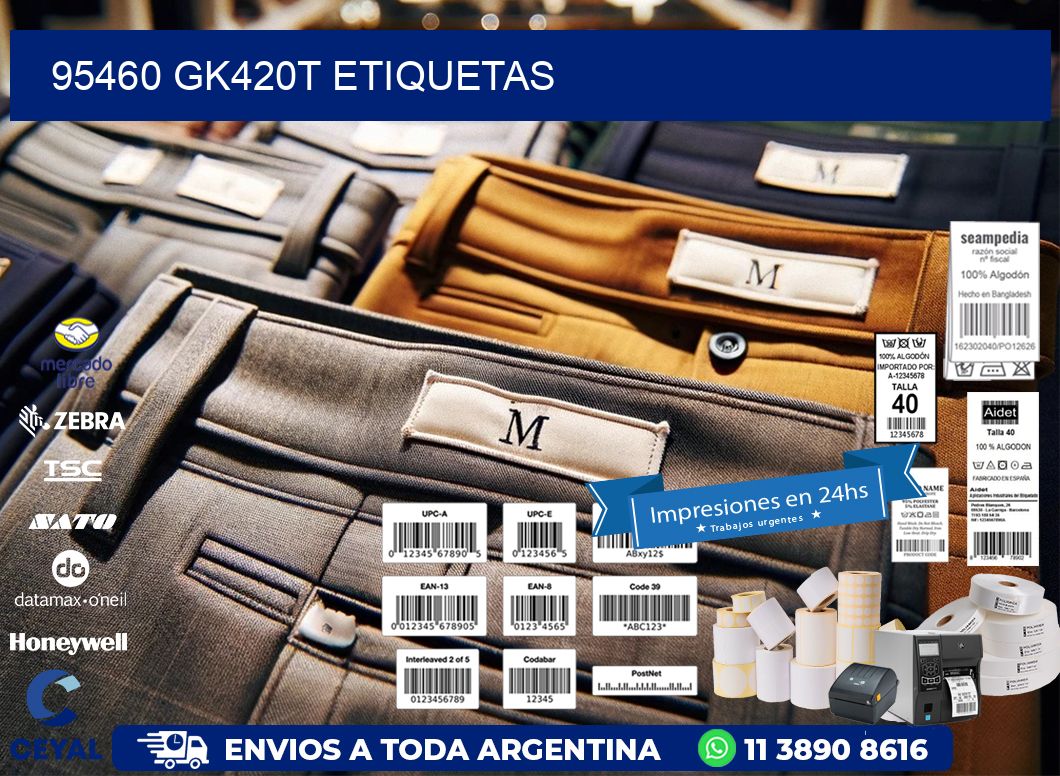 95460 GK420T etiquetas