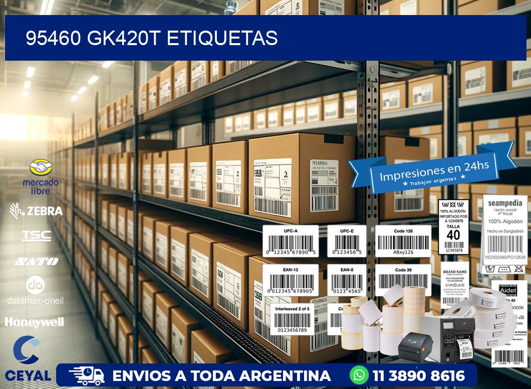 95460 GK420T etiquetas