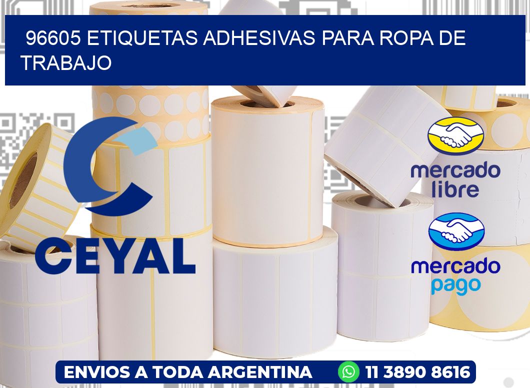 96605 Etiquetas adhesivas para ropa de trabajo
