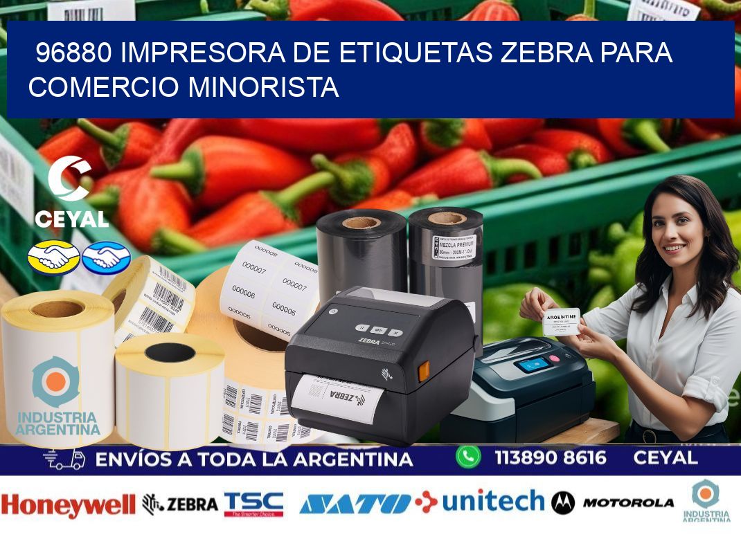 96880 impresora de etiquetas zebra para comercio minorista