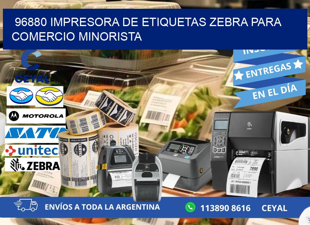 96880 impresora de etiquetas zebra para comercio minorista