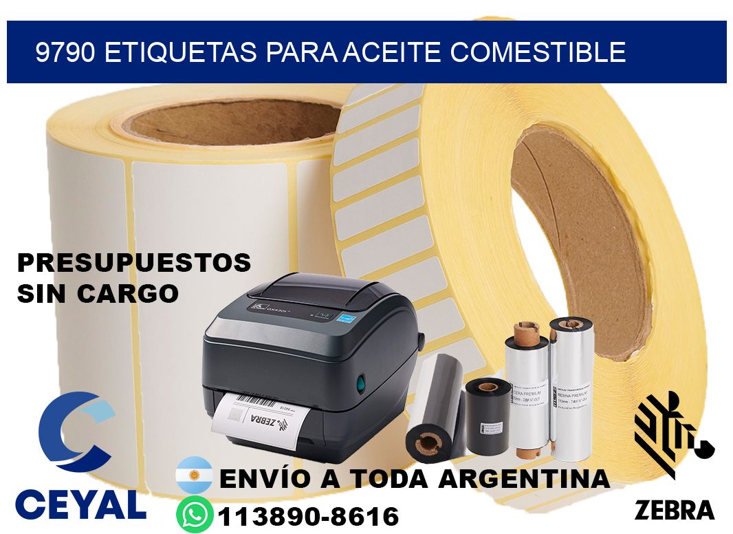 9790 Etiquetas para aceite comestible