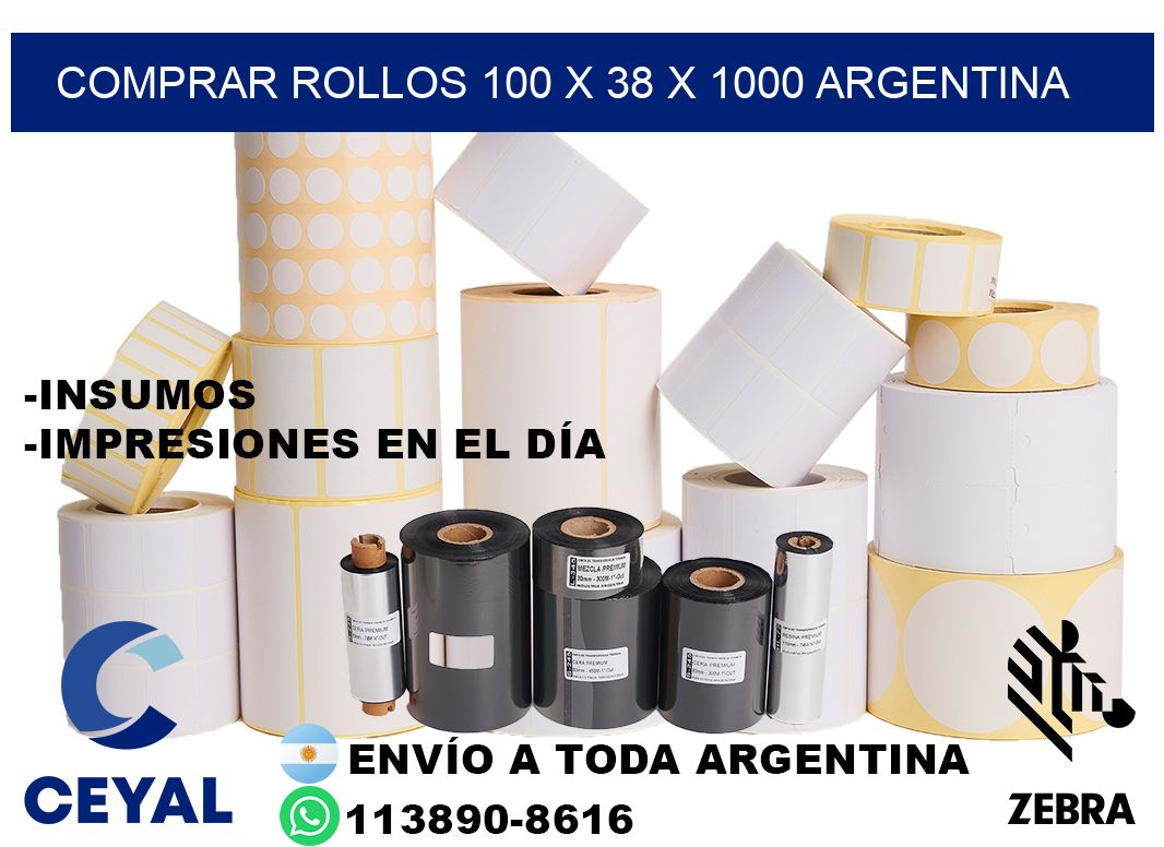 Comprar Rollos 100 x 38 x 1000 argentina