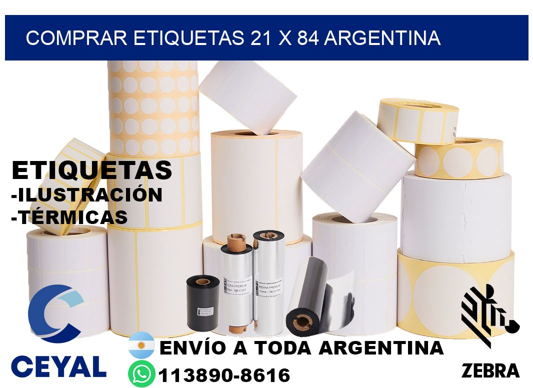 Comprar etiquetas 21 x 84 argentina