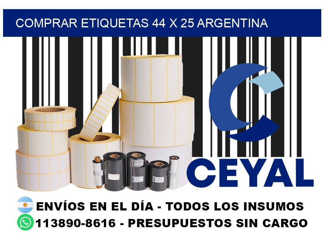 Comprar etiquetas 44 x 25 argentina