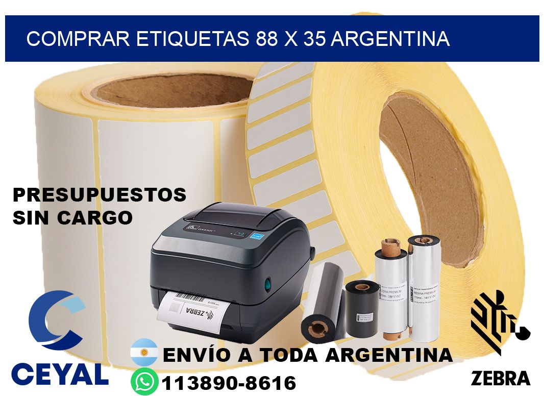 Comprar etiquetas 88 x 35 argentina