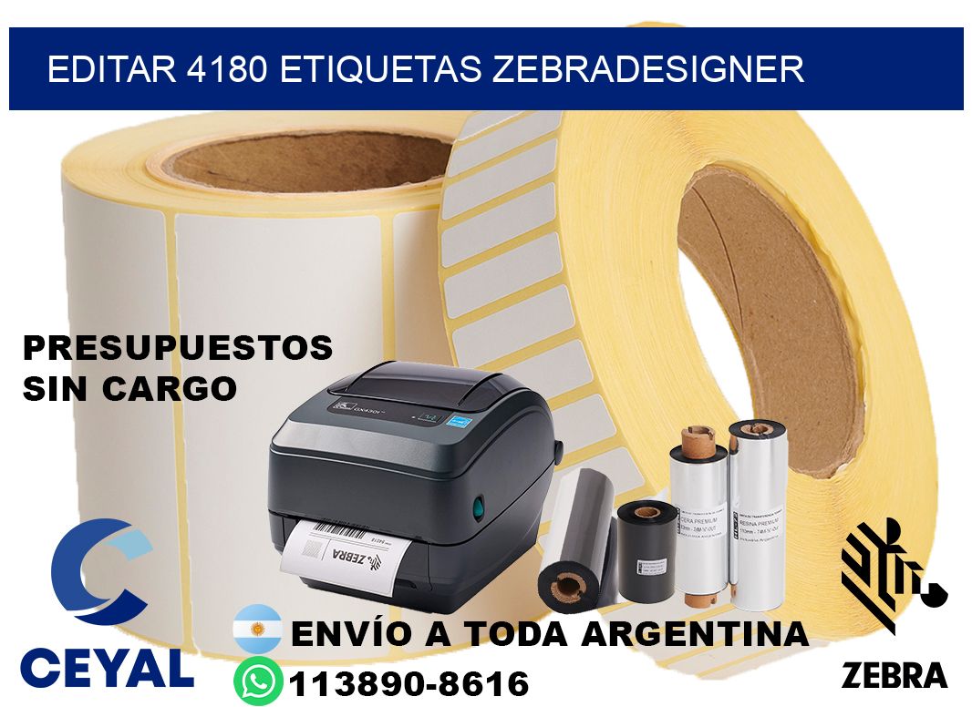 EDITAR 4180 ETIQUETAS ZEBRADESIGNER