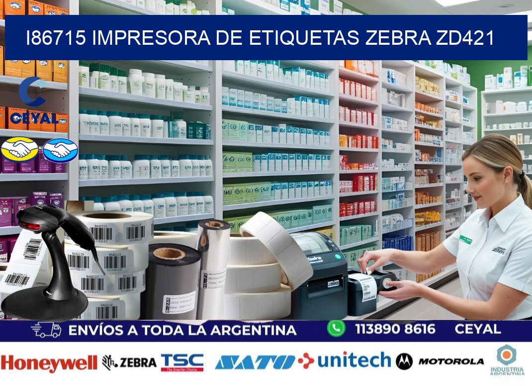 I86715 impresora de etiquetas Zebra ZD421