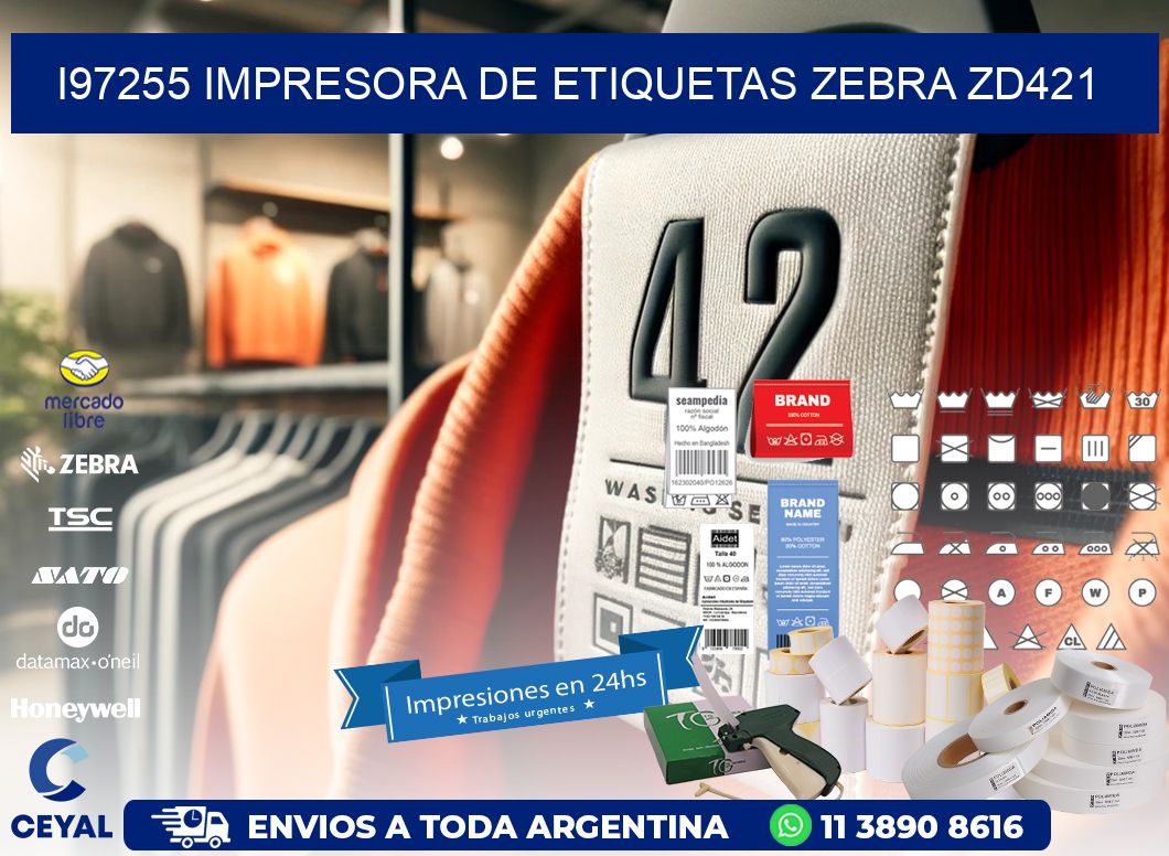 I97255 impresora de etiquetas Zebra ZD421
