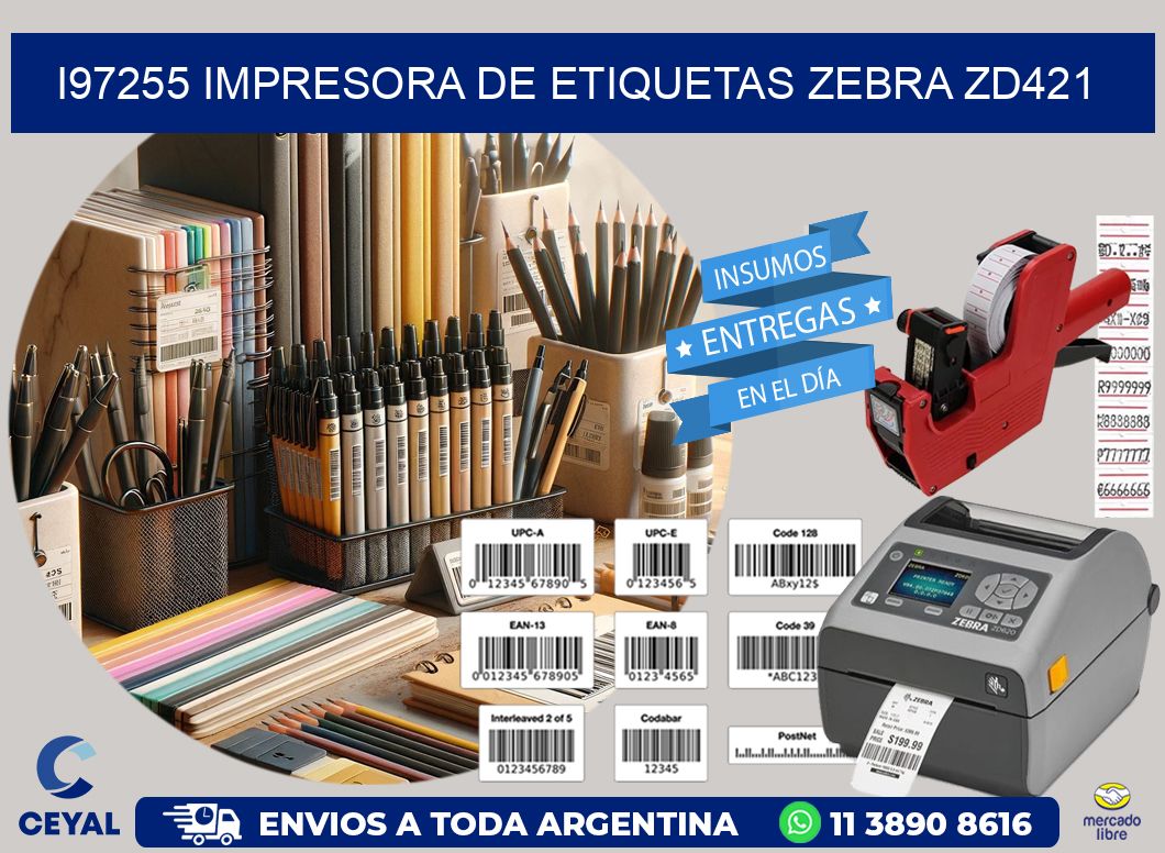 I97255 impresora de etiquetas Zebra ZD421