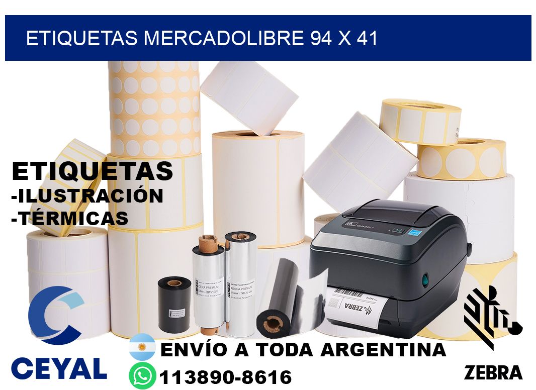 etiquetas mercadolibre 94 x 41