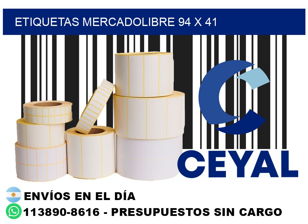 etiquetas mercadolibre 94 x 41