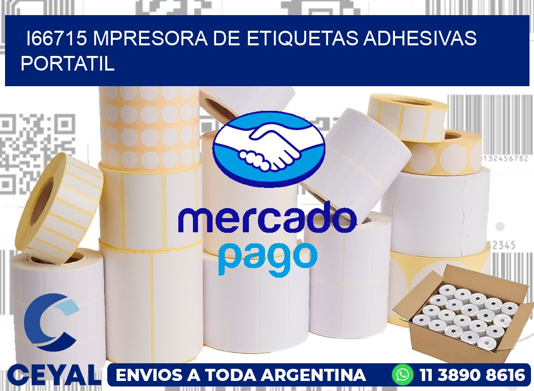 i66715 mpresora de etiquetas adhesivas portatil