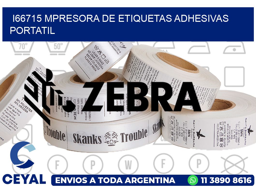 i66715 mpresora de etiquetas adhesivas portatil