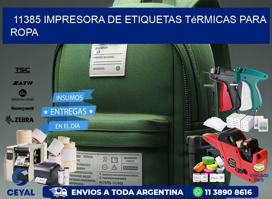 11385 impresora de etiquetas térmicas para ropa