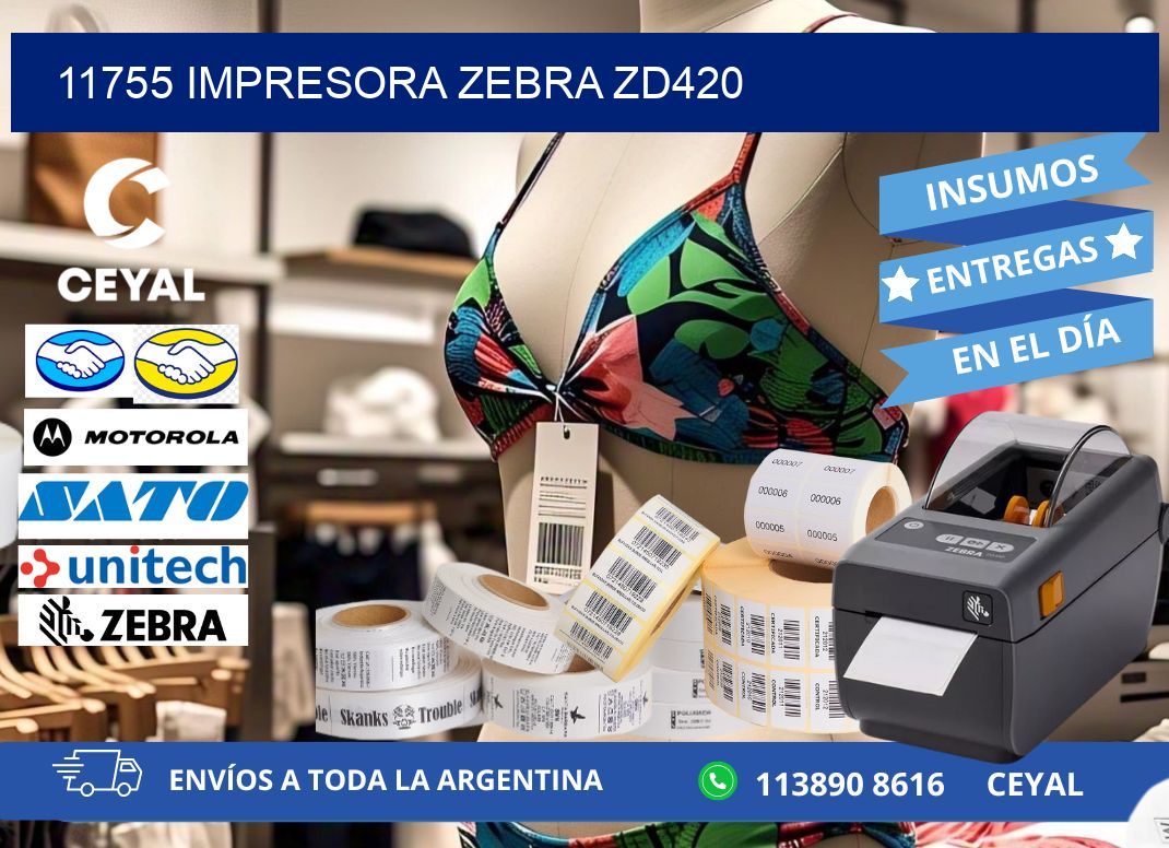 11755 Impresora Zebra ZD420